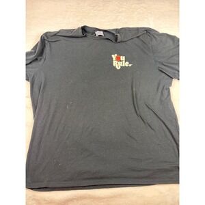 Burger King You Rule Employee Uniform T-Shirt Black Graphic Tee Mens 4XL BK Logo